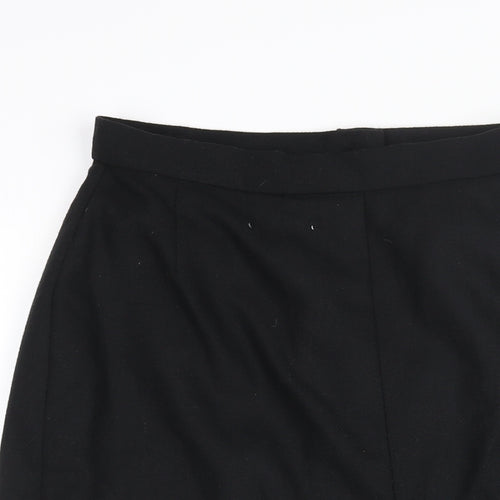 Littlewoods Womens Black Polyester Straight & Pencil Skirt Size 16 Zip