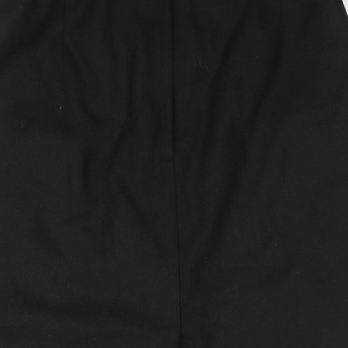 Littlewoods Womens Black Polyester Straight & Pencil Skirt Size 16 Zip