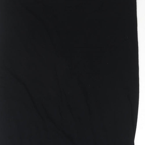 Reiss Womens Black Viscose Straight & Pencil Skirt Size M Zip