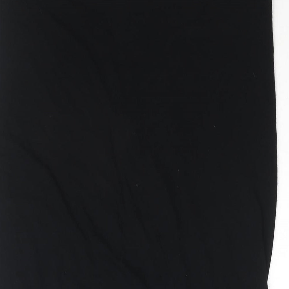 Reiss Womens Black Viscose Straight & Pencil Skirt Size M Zip