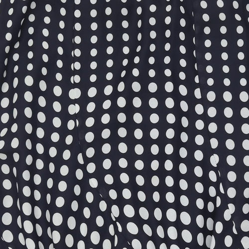 Ridella Womens Blue Polka Dot Polyester Trumpet Skirt Size 22