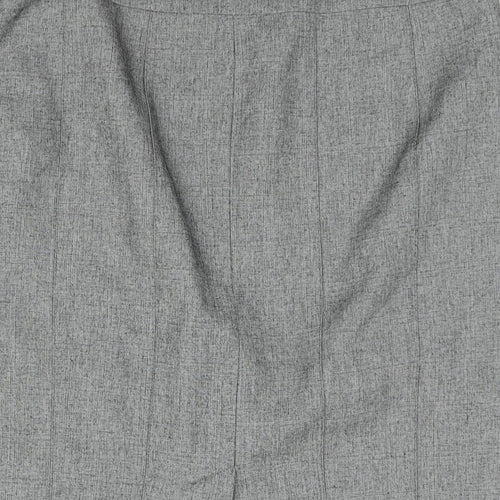 NEXT Womens Grey Polyester Straight & Pencil Skirt Size 14 Zip