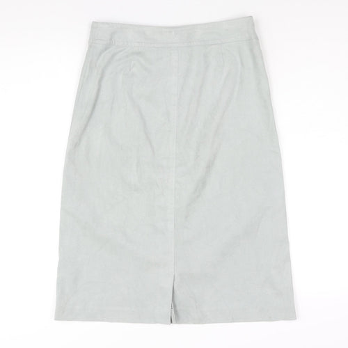NEXT Womens Blue Polyester A-Line Skirt Size 10 Zip