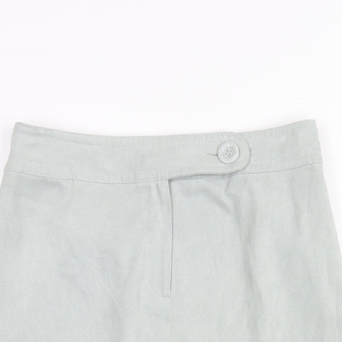 NEXT Womens Blue Polyester A-Line Skirt Size 10 Zip