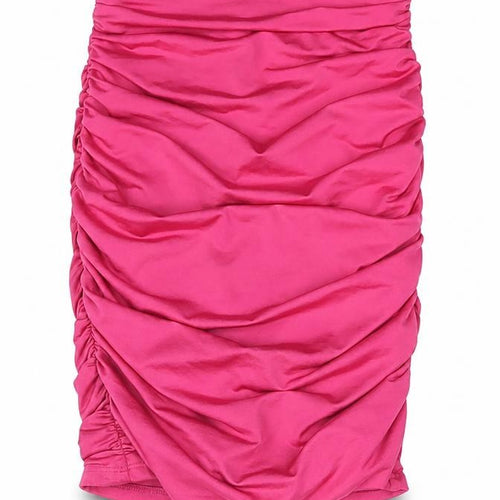 Oh Polly Womens Pink Polyester Bandage Skirt Size 6 - Rouched