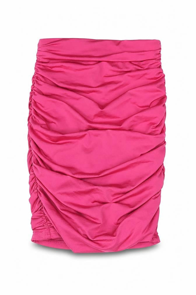 Oh Polly Womens Pink Polyester Bandage Skirt Size 6 - Rouched