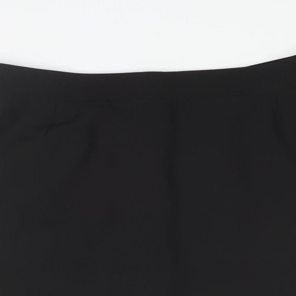 Dorchena Womens Black Polyester Straight & Pencil Skirt Size 18 Zip