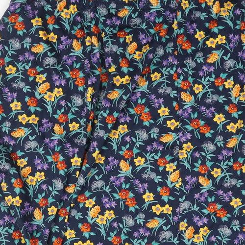 Cotswold Collections Womens Multicoloured Floral Cotton A-Line Skirt Size XL