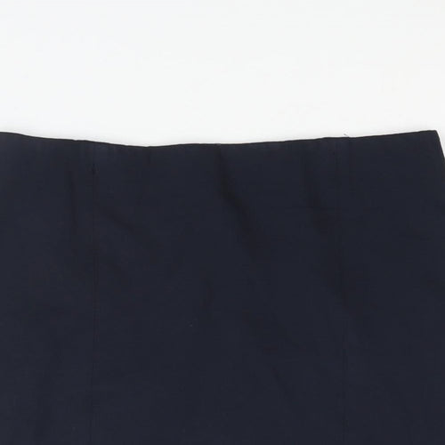 Marks and Spencer Womens Blue Viscose Mini Skirt Size 14
