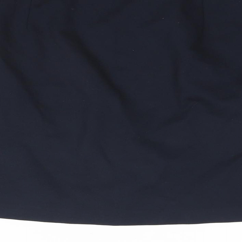 Marks and Spencer Womens Blue Viscose Mini Skirt Size 14