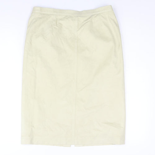 ara Womens Beige Polyester Straight & Pencil Skirt Size 32 in Zip