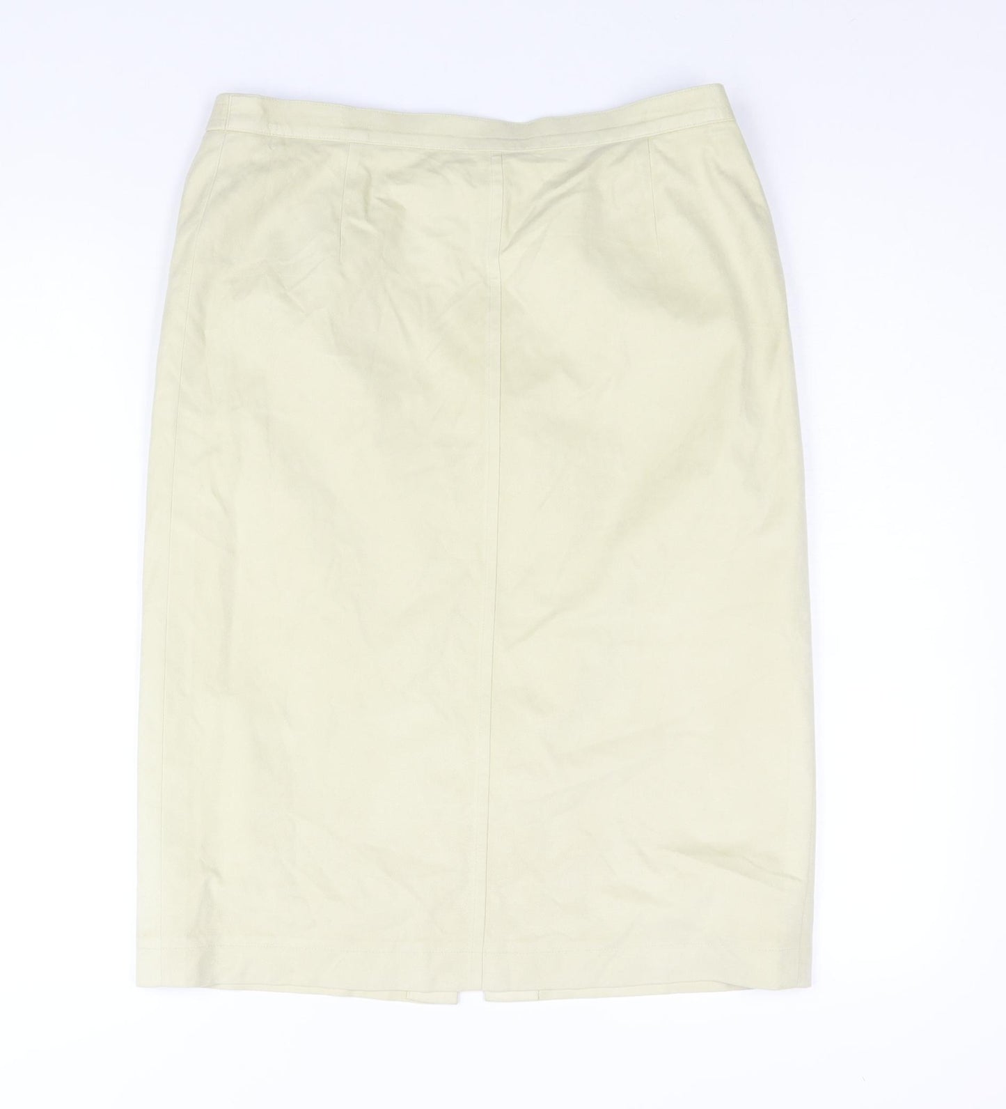 ara Womens Beige Polyester Straight & Pencil Skirt Size 32 in Zip