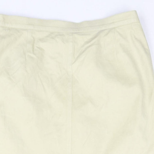 ara Womens Beige Polyester Straight & Pencil Skirt Size 32 in Zip