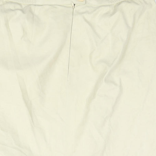 ara Womens Beige Polyester Straight & Pencil Skirt Size 32 in Zip