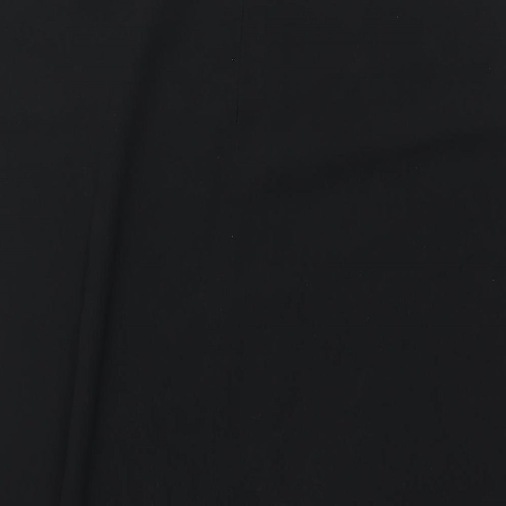 Marks and Spencer Womens Black Polyester Maxi Skirt Size 16 Zip