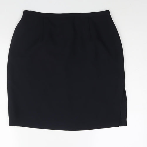 Tagg Womens Blue Polyester Straight & Pencil Skirt Size 16 Zip