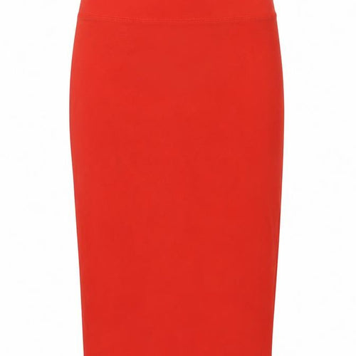 River Island Womens Red Cotton Straight & Pencil Skirt Size 8