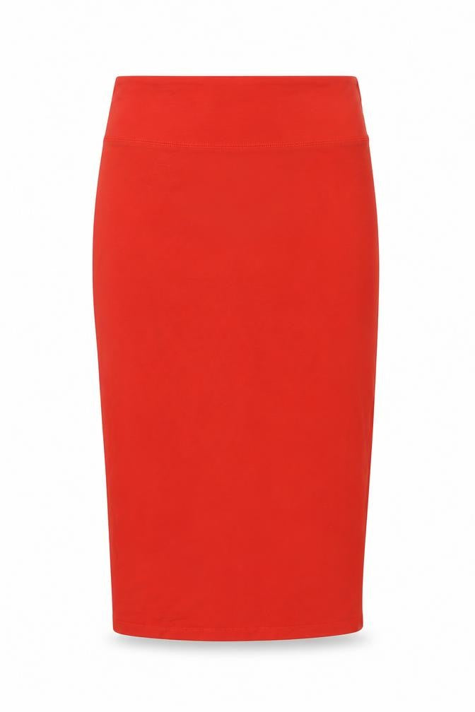 River Island Womens Red Cotton Straight & Pencil Skirt Size 8