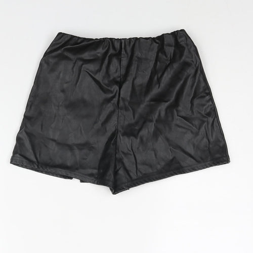 Missguided Womens Black Polyamide Skort Skirt Size 12