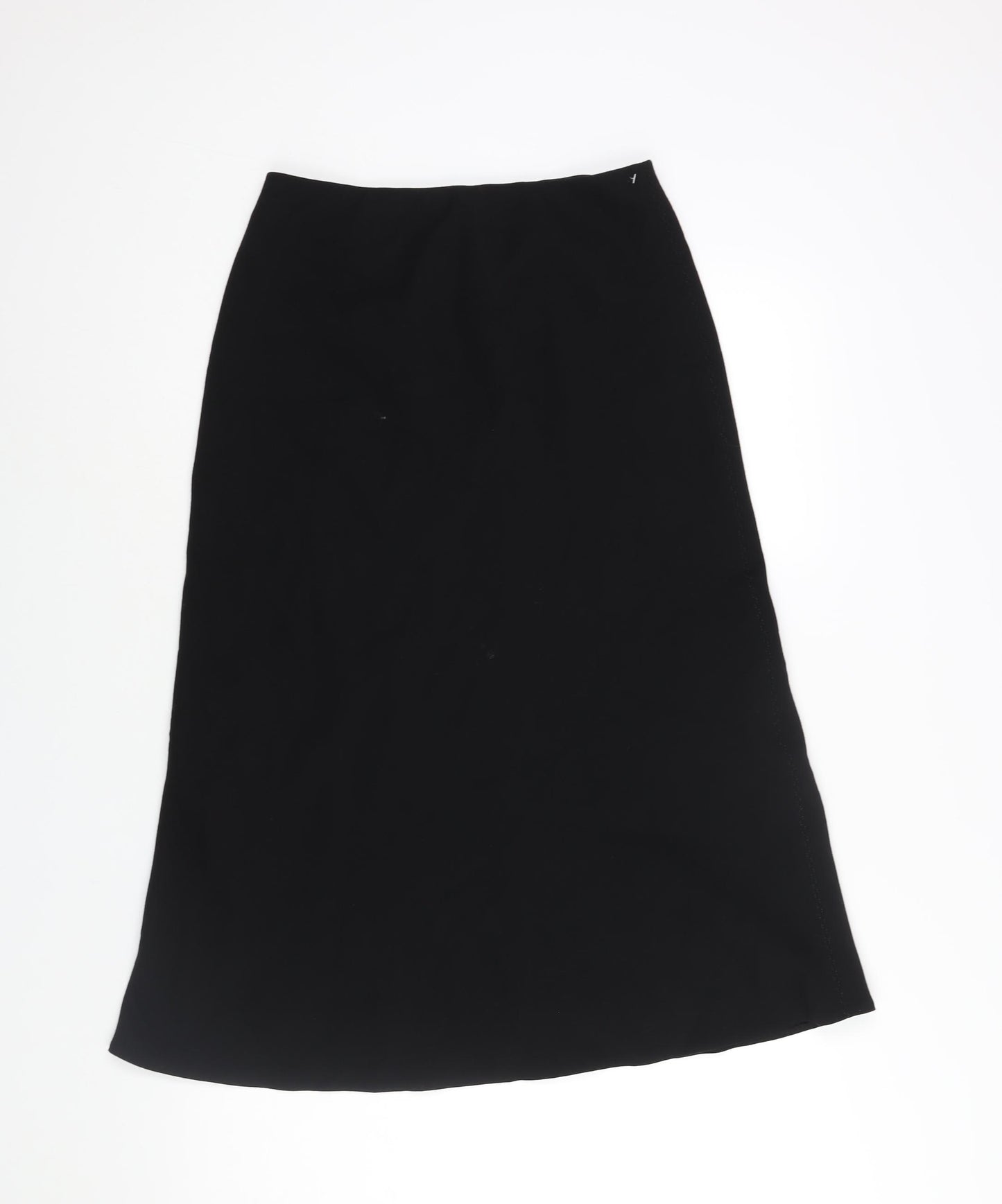 Marks and Spencer Womens Black Polyester A-Line Skirt Size 10