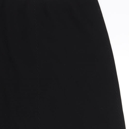 Marks and Spencer Womens Black Polyester A-Line Skirt Size 10