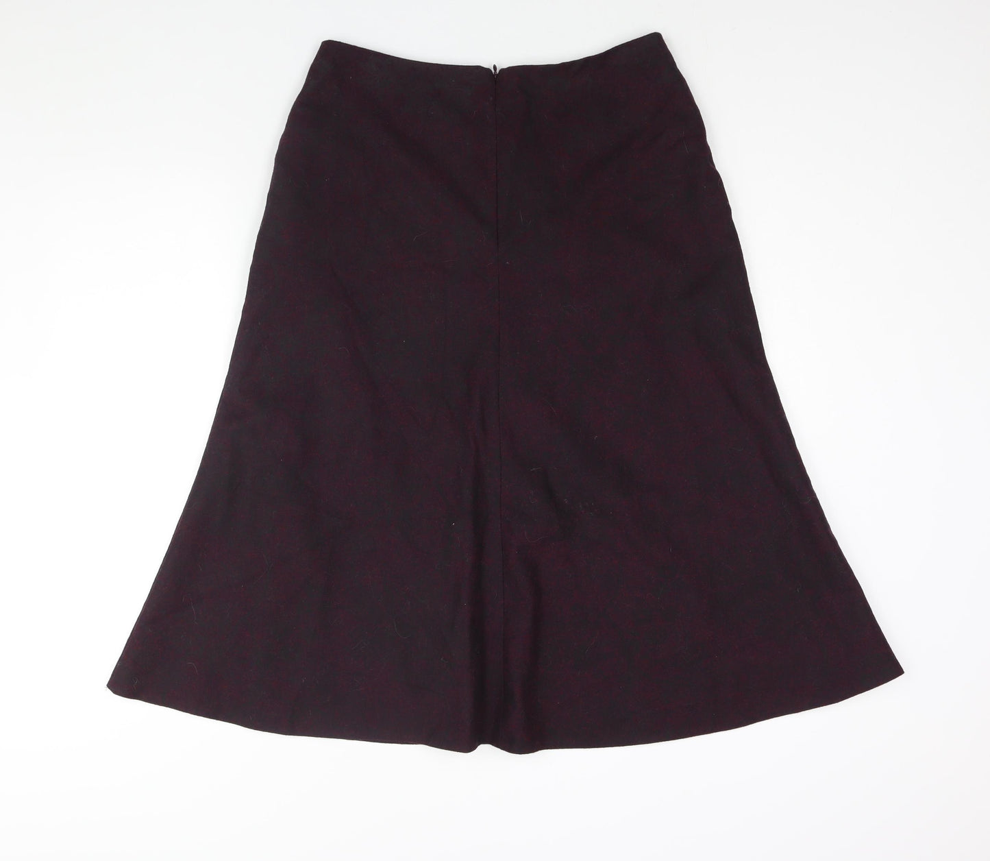 Eastex Womens Purple Polyester A-Line Skirt Size 32 in Zip