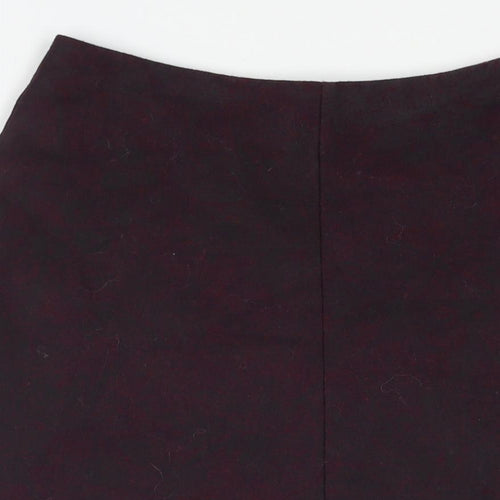 Eastex Womens Purple Polyester A-Line Skirt Size 32 in Zip