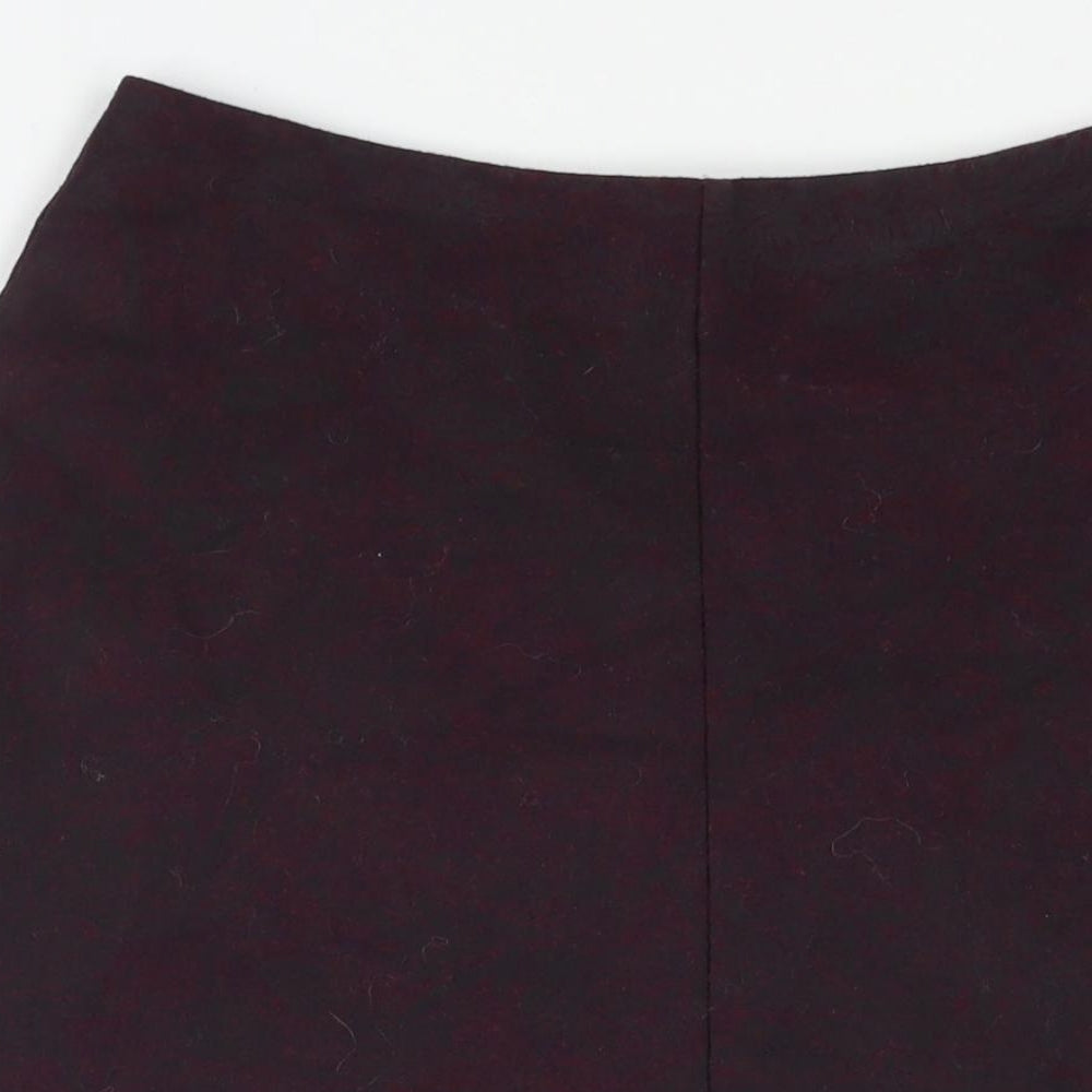 Eastex Womens Purple Polyester A-Line Skirt Size 32 in Zip