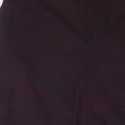 Eastex Womens Purple Polyester A-Line Skirt Size 32 in Zip