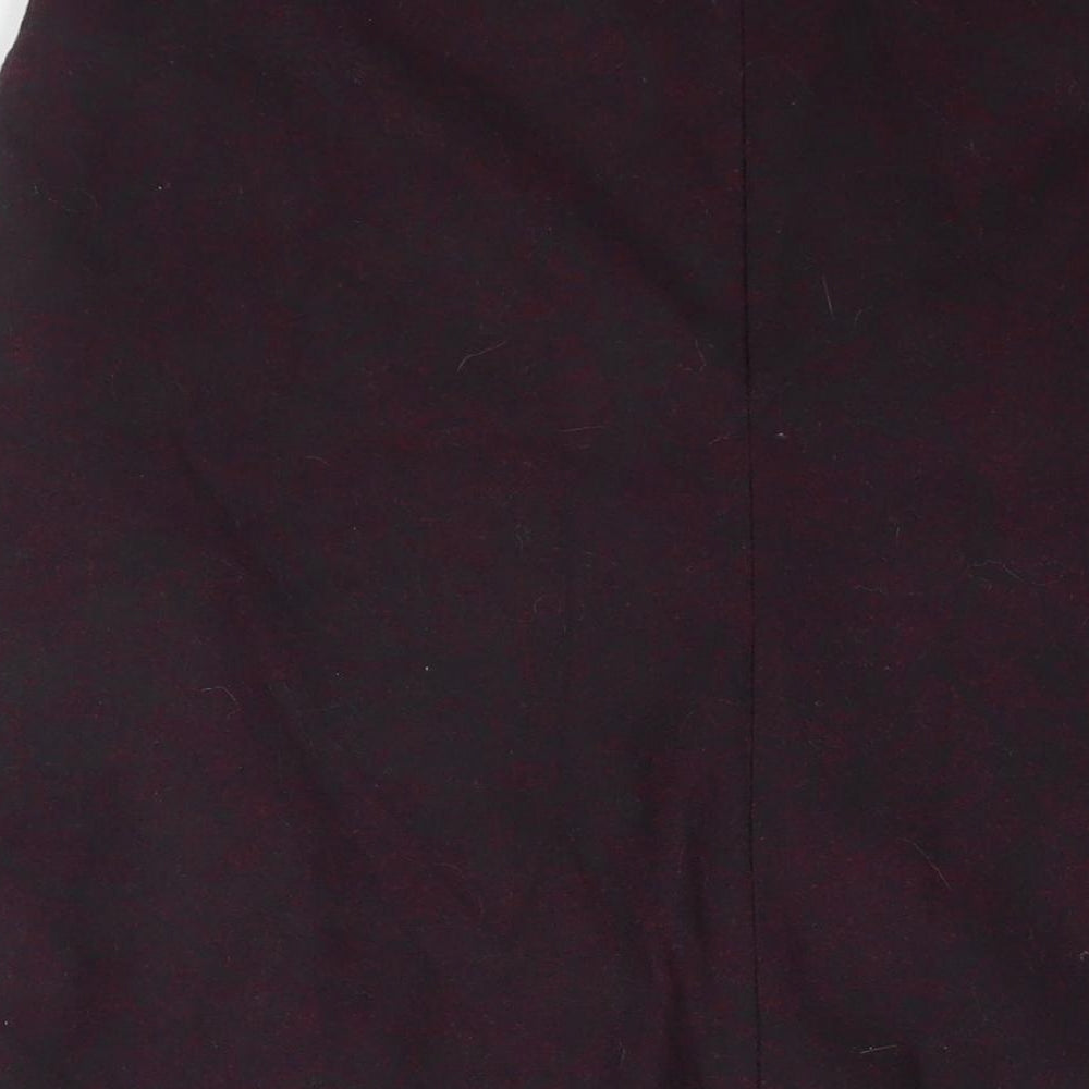 Eastex Womens Purple Polyester A-Line Skirt Size 32 in Zip