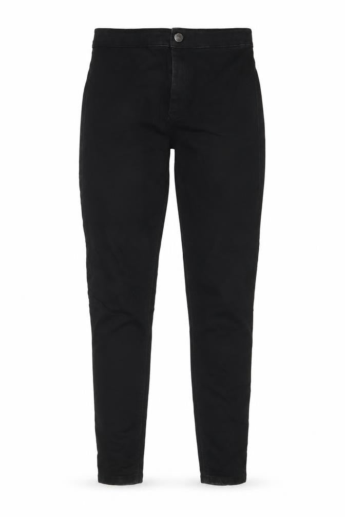 Topshop Womens Black Cotton Skinny Jeans Size 28 in L30 in Regular Zip - Pockets