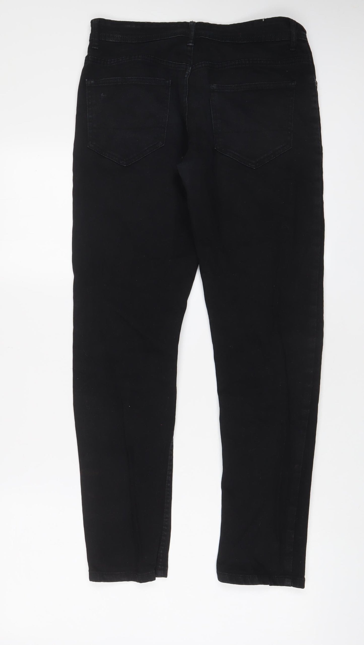 Denim & Co. Mens Black Cotton Skinny Jeans Size 30 in L30 in Regular Zip - Pockets