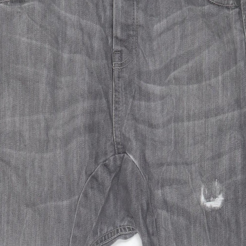 Denim & Co. Mens Grey Cotton Tapered Jeans Size 30 in L30 in Regular Zip - Arc Leg