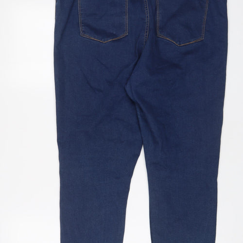 Denim & Co. Womens Blue Cotton Skinny Jeans Size 38 in L28 in Regular Zip