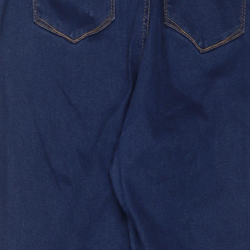 Denim & Co. Womens Blue Cotton Skinny Jeans Size 38 in L28 in Regular Zip