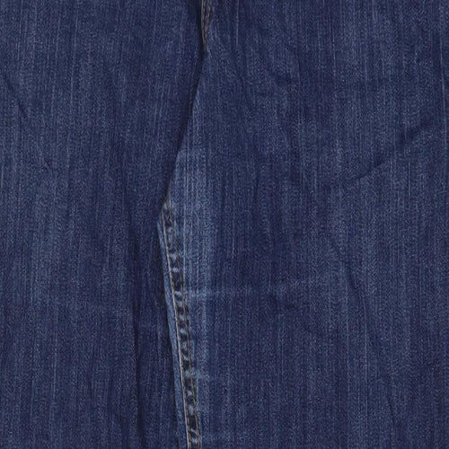 H&M Mens Blue Cotton Straight Jeans Size 40 in L32 in Regular Zip - Pockets