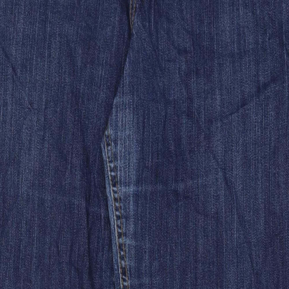 H&M Mens Blue Cotton Straight Jeans Size 40 in L32 in Regular Zip - Pockets