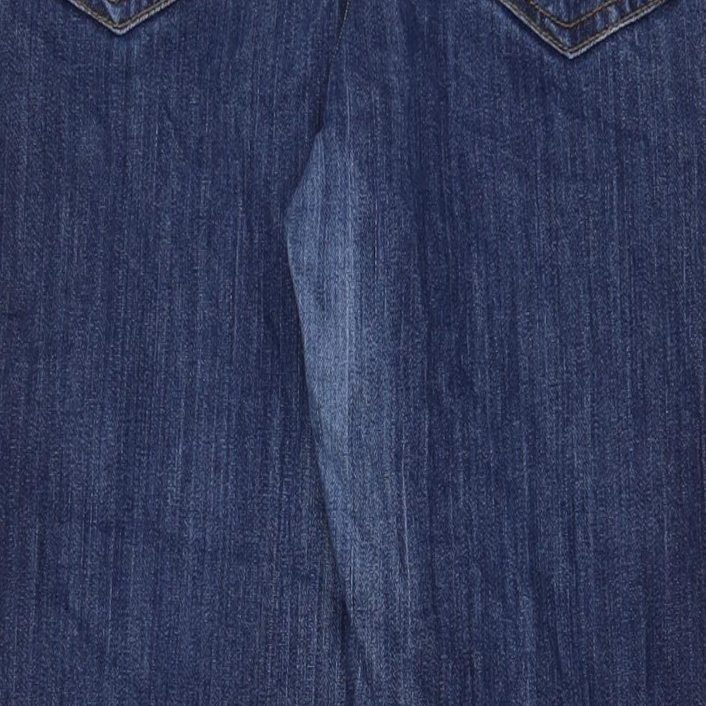 H&M Mens Blue Cotton Straight Jeans Size 40 in L32 in Regular Zip - Pockets