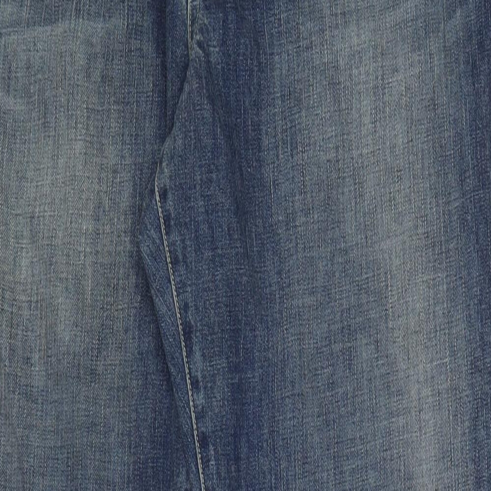 Old Navy Womens Blue Cotton Bootcut Jeans Size 18 L32 in Regular Zip - Pockets