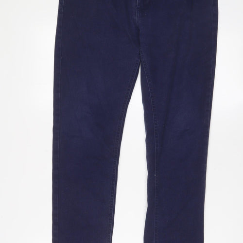 Denim & Co. Mens Blue Cotton Skinny Jeans Size 32 in L30 in Regular Zip - Pockets