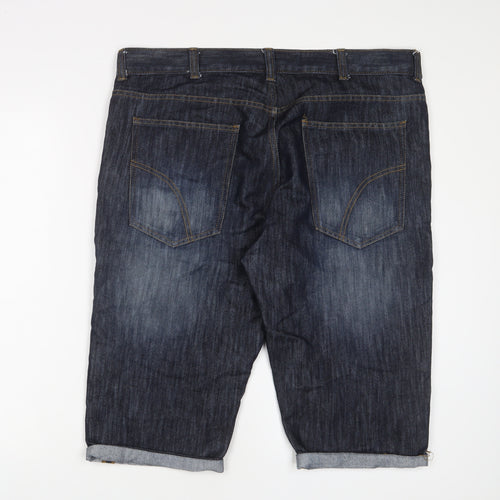 Denim & Co. Mens Blue Cotton Bermuda Shorts Size 38 in L15 in Regular Zip - Pockets