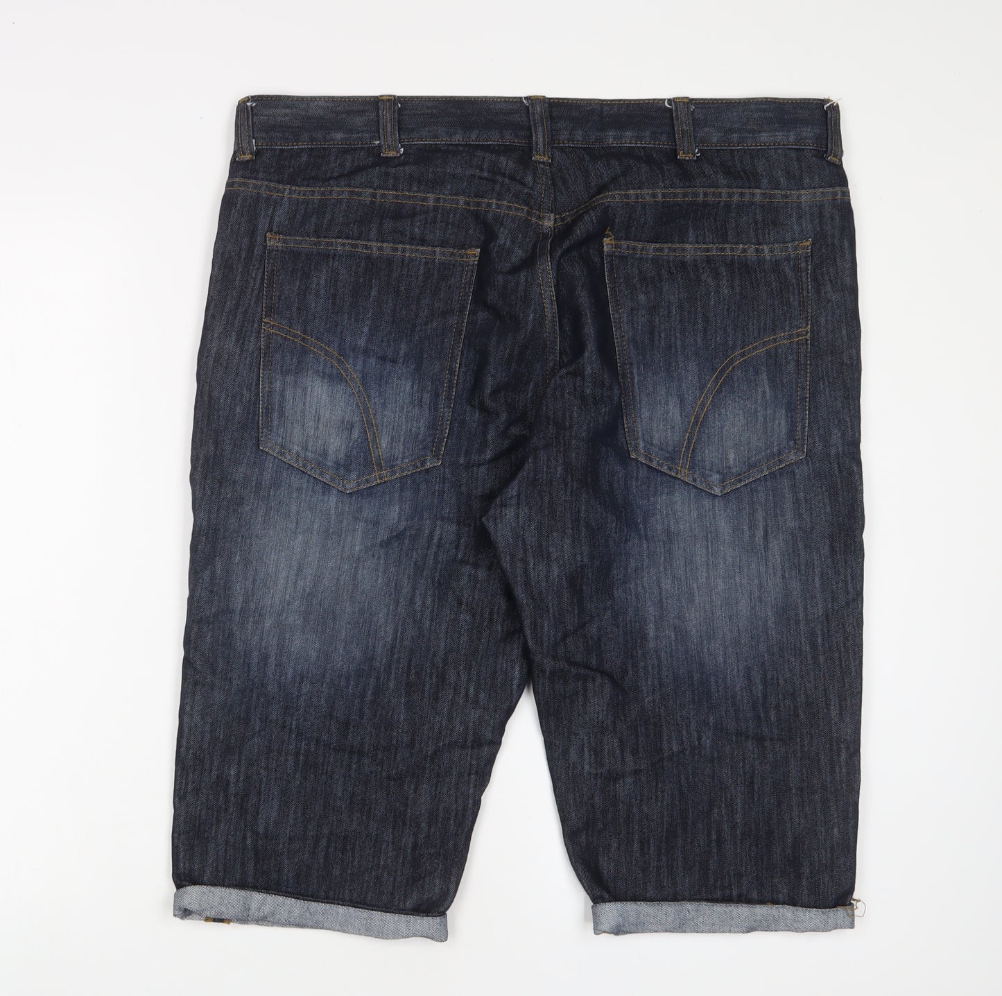 Denim & Co. Mens Blue Cotton Bermuda Shorts Size 38 in L15 in Regular Zip - Pockets