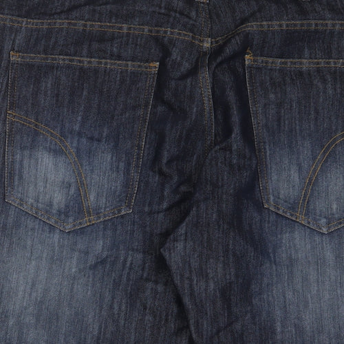 Denim & Co. Mens Blue Cotton Bermuda Shorts Size 38 in L15 in Regular Zip - Pockets