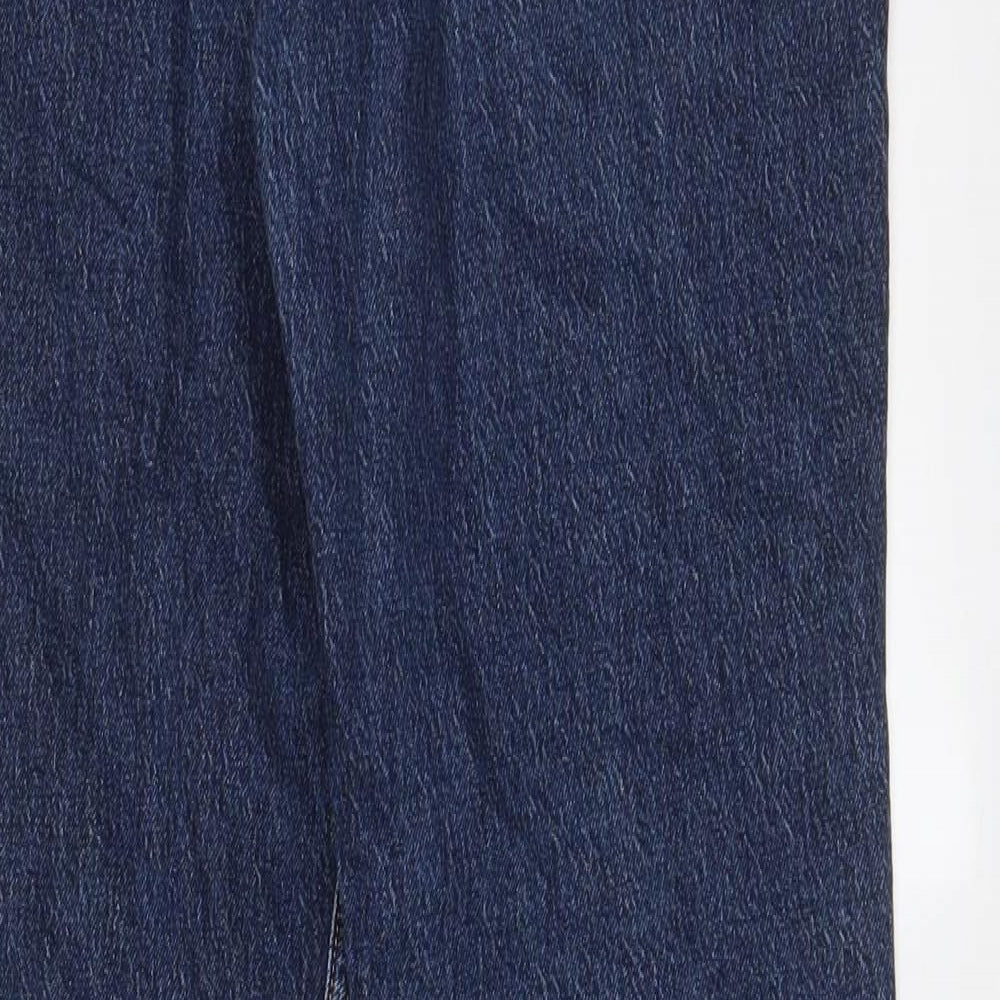 Levi's Womens Blue Cotton Flared Jeans Size 30 in L32 in Regular Zip - Pockets