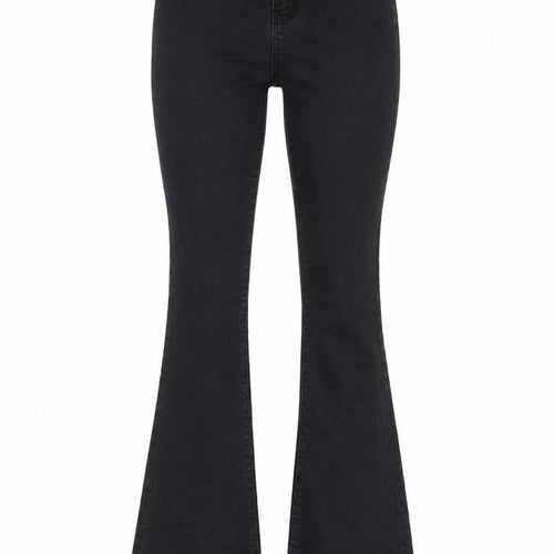 Both from belief Womens Grey Cotton Flared Jeans Size 6 L31 in Regular Zip - Pockets