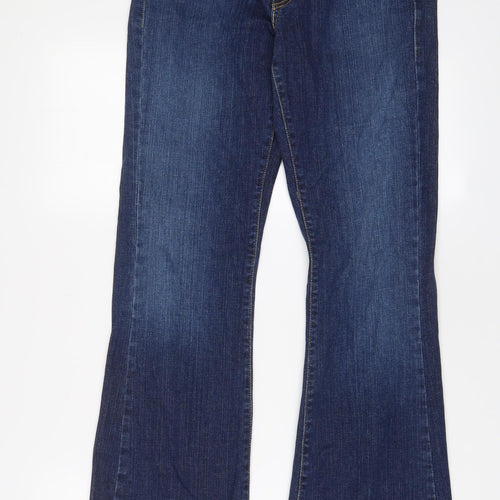 Levi's Womens Blue Cotton Flared Jeans Size 32 in L32 in Regular Zip - Pockets