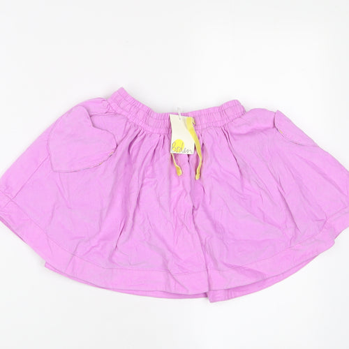 Boden Girls Pink Cotton A-Line Skirt Size 5-6 Years Regular Pull On - Elastic waist