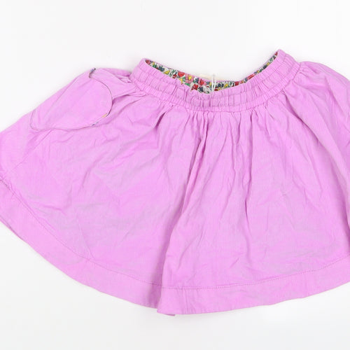 Boden Girls Pink Cotton A-Line Skirt Size 5-6 Years Regular Pull On - Elastic waist