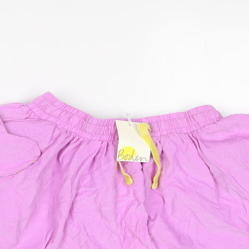 Boden Girls Pink Cotton A-Line Skirt Size 5-6 Years Regular Pull On - Elastic waist