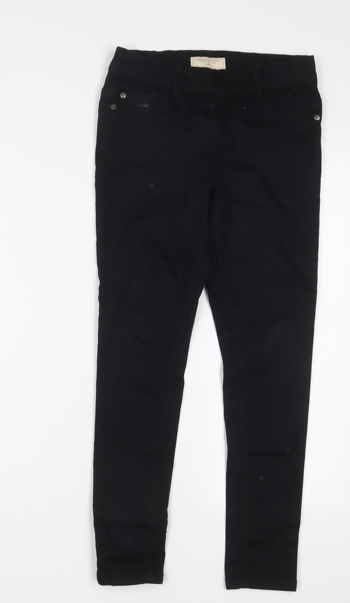 NEXT Boys Black Cotton Skinny Jeans Size 11 Years Regular Pullover
